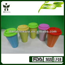 eco-friendly bamboo mug with lid